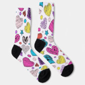 Adorable Socken mit Heart Emoji - Stilvolle Schuhe (Rechts)