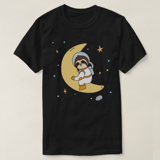 Adorable Space Sloth T - Shirt (Design vorne)