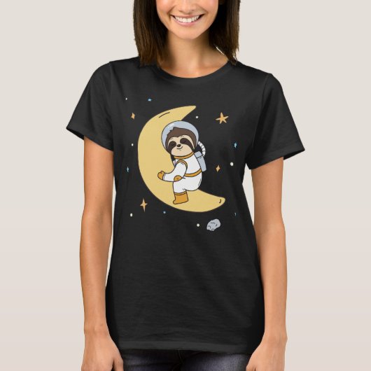 Adorable Space Sloth T - Shirt (Vorderseite)
