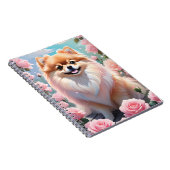 Adorable Spitz blühende Rosen Notizblock (Rechte Seite)