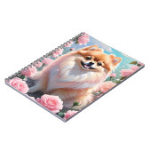 Adorable Spitz blühende Rosen Notizblock (Linke Seite)