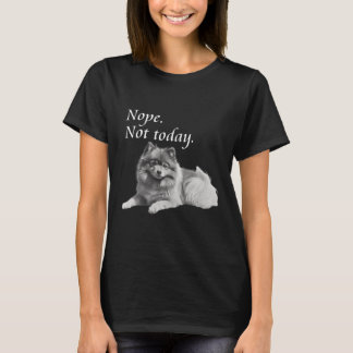 Adorable Spitz Hund heute nicht lecker Hund T-Shirt