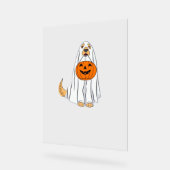 Adorable Spooky Golden Retriever Ghost Classic T-S Acrylschild (Winkel)