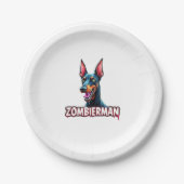 Adorable Spooky Golden Retriever Ghost Classic T-S Pappteller (Vorderseite)