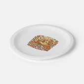 Adorable Spooky Golden Retriever Ghost Classic T-S Pappteller (Schrägansicht)