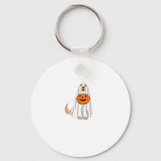 Adorable Spooky Golden Retriever Ghost Classic T-S Schlüsselanhänger (Vorderseite)
