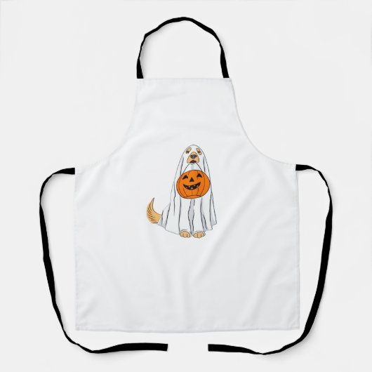 Adorable Spooky Golden Retriever Ghost Classic T-S Schürze (Vorderseite)