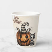 Adorable Spooky Halloween Kitten Pappbecher (Vorderseite)