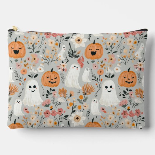 Adorable Spooky Season Ghost Makeup Bag Zubehörtasche (Vorderseite)
