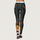 Adorable Spooky Wendigo Trick-oder-Leckerei-Leggin Leggings (Rückseite)