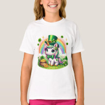 Adorable St. Patricks Day Unicorn Rainbow Gold