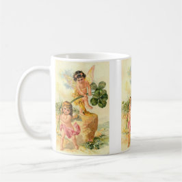 Adorable St. Patrick's Vintag Fairies Kaffeetasse