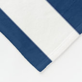 Adorable Starfish, Navy Blue Stripes Personalisier Fleecedecke (Ecke)