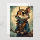 Adorable Steampunk Chipmunk Postkarte (Vorne/Hinten)