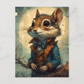 Adorable Steampunk Chipmunk Postkarte (Vorderseite)