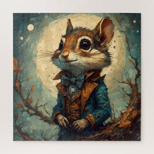 Adorable Steampunk Chipmunk Puzzle (Vertikal)