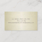 Adorable Stylish Elegante Chic Lotus Blume Visitenkarte (Rückseite)