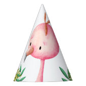 Adorable Summer Pink Flamingo Tropical Partyhütchen (Vorderseite)