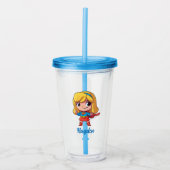 Adorable Supergirl Stance Acryltrinkbecher (Vorderseite)