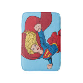 Adorable Supergirl Stance Badematte (Vorderseite Vertikal)