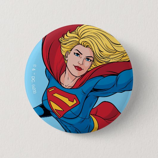 Adorable Supergirl Stance Button (Vorderseite)