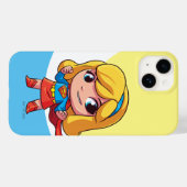 Adorable Supergirl Stance Case-Mate iPhone Hülle (Rückseite (Horizontal))