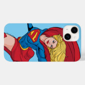 Adorable Supergirl Stance Case-Mate iPhone Hülle (Rückseite (Horizontal))
