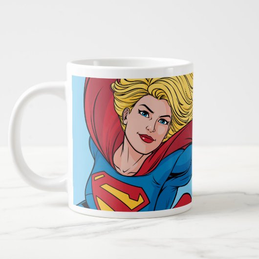 Adorable Supergirl Stance Jumbo-Tasse (Links)