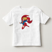 Adorable Supergirl Stance Kleinkind T-shirt (Vorderseite)