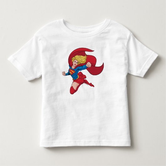 Adorable Supergirl Stance Kleinkind T-shirt (Vorderseite)