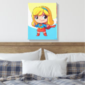 Adorable Supergirl Stance Leinwanddruck (Insitu (Schlafzimmer))
