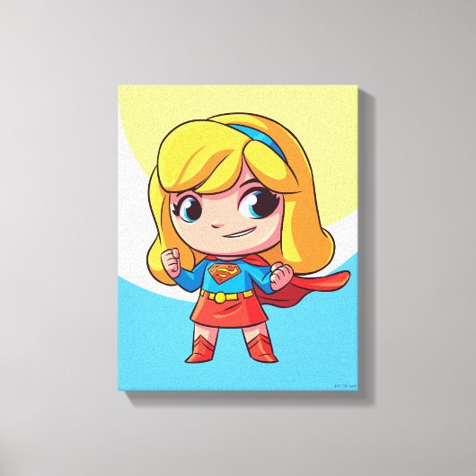 Adorable Supergirl Stance Leinwanddruck (Vorderseite)