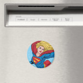 Adorable Supergirl Stance Magnet (In Situ (Geschirrspüler))
