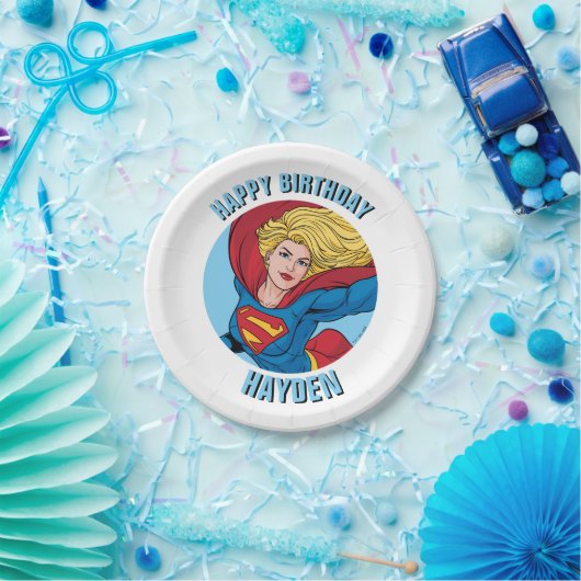Adorable Supergirl Stance Pappteller (Party)