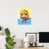 Adorable Supergirl Stance Poster (Heimbüro)