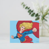 Adorable Supergirl Stance Postkarte (Stehend Vorderseite)