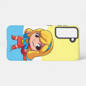Adorable Supergirl Stance Samsung Galaxy Hülle (Rückseite (Horizontal))