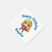 Adorable Supergirl Stance Serviette (Ecke)