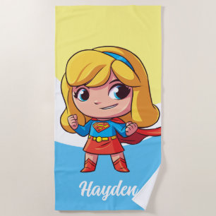 Adorable Supergirl Stance Strandtuch