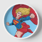 Adorable Supergirl Stance Uhr (Vorderseite)