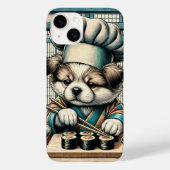 Adorable Sushi Koch Puppy Case-Mate iPhone Hülle (Rückseite)