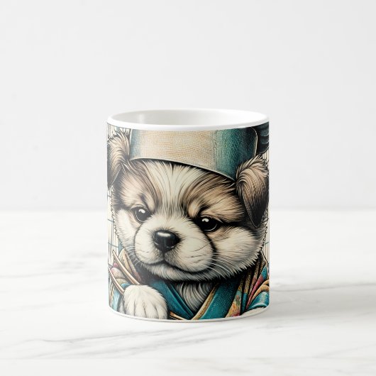 Adorable Sushi Koch Puppy Kaffeetasse (Mittel)