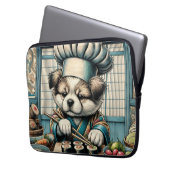 Adorable Sushi Koch Puppy Laptopschutzhülle (Vorderseite Links)