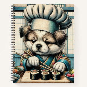 Adorable Sushi Koch Puppy Notizblock