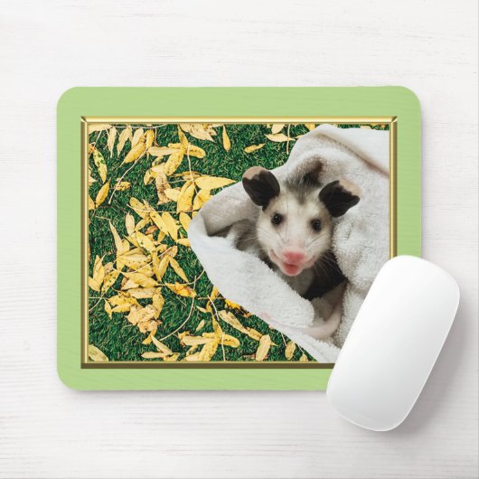 Adorable Sweet Baby Opossum Mousepad (Mit Mouse)