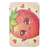 Adorable Sweet Strawberry Bliss Badematte (Vorderseite Vertikal)
