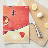 Adorable Sweet Strawberry Bliss Geschirrtuch (Viertel Falte)
