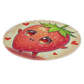Adorable Sweet Strawberry Bliss Schneidebrett (Ecke)