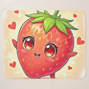 Adorable Sweet Strawberry Bliss Sherpadecke