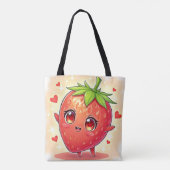 Adorable Sweet Strawberry Bliss Tasche (Rückseite)